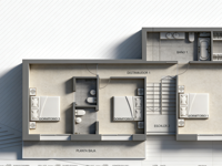 Villa préfabriquée moderne en acier galvanisé léger pour hôtel et appartement, à faible consommation d'énergie, économique et à installation rapide