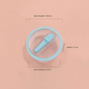 40oz Tumbler Colorful Lid Thickened Silicone <b>Straw</b> Lid <b>Plastic</b> Replacement Cover for Ice Tumbler <b>Drinking</b> Cup Accessories - Product Image 5