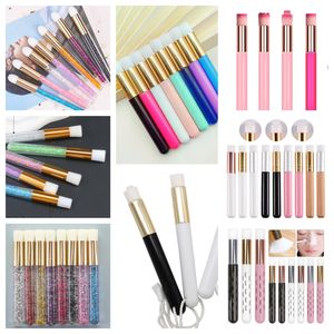Cepillo de limpieza de pestañas con cerdas suaves para limpiador de espuma de pestañas, champú de pestañas, limpieza de extensiones de pestañas, venta al por mayor - Product Image 1