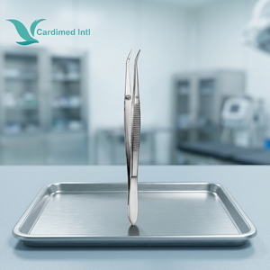 Barraquer 12 cm Instruments chirurgicaux manuels, Pince à suture ciliaire angulaire en acier inoxydable lisse, Certifié CE Classe I, Garantie 1 an - Product Image 3