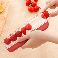 Multifunctionele Keukenaccessoires Tomatenkers Druivensnijder Handleiding Mini Groente Fruit Zip Snijder Fruitsnijder