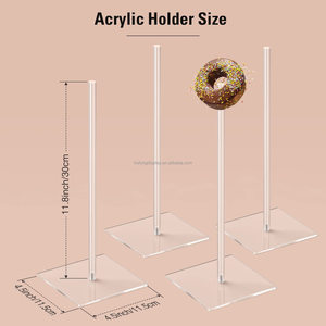 HoFong Clear Acrylic <strong>Donut</strong> Tower Stand Shelf Storage Birthday Baby Shower Christmas Versatile <strong>Display</strong> Stand Bagels <strong>Donuts</strong>