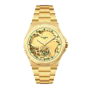 Montre homme chronographe automatique mécanique Miyota en acier inoxydable de luxe personnalisée, cadran à aiguilles, bracelet de 20 mm, résistante à l'eau - Product Image 1