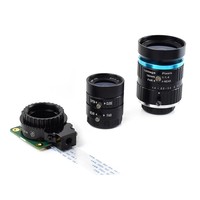 Roarkit Téléobjectif industriel à zoom HD de haute qualité 8-50mm de distance focale monture C compatible avec la caméra Raspberry Pi HQ