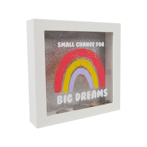 Wooden gift box wooden coin bank custom coin bank kids money bank for baby gift