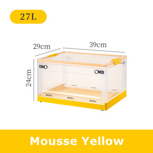 Thùng & Hộp Đựng Bằng Nhựa Chắc Chắn Hộp Đựng Gấp Gọn Có Thể Xếp Chồng Lên Nhau Có Nắp Phòng Khách Phòng Ngủ - Product Image 3