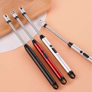 Vente en gros de chalumeaux électroniques de cuisine, allumeurs coupe-vent, rechargeables par USB, construction métallique - Product Image 6