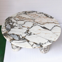 Table à manger en marbre bleu galaxie au design moderne personnalisé de haute qualité pour restaurant, hôtel ou salon en pierre