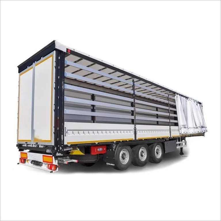 2023 40/45/53ft Semi-Trailer with Curtain Side Door Open Tautliner Curtains Steel Material for Sale