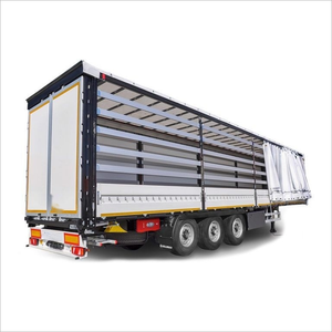 2023 40/45/53 semirremolque con cortina puerta lateral abierta <span class=keywords><strong>Tautliner</strong></span> cortinas Material de acero para la venta - Product Image 1