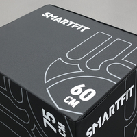 Boîte de saut souple 3 en 1 SMARTFIT en PVC avec mousse EPE et bois, boîte de saut multi-usages antidérapante pour l'entraînement de force