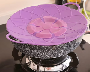 Outil de cuisine facile à nettoyer Couvercle en silicone de petite taille Bouchon en caoutchouc empêchant le débordement et le désordre - Product Image 3