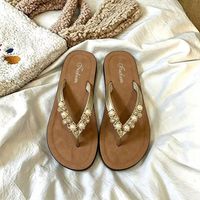 Tongs en PVC à strass pour femme – Nouvelle tendance polyvalente pour l'été, usage extérieur, semelle souple, motif lettres, collection 2026