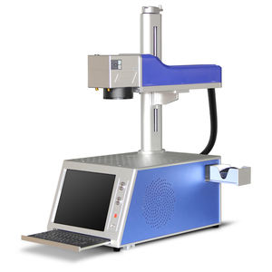 Mesin penanda Laser serat komputer Build-in, pengukir logam dengan pengukir logam plastik PVC baja tahan karat 20W 30W 50W - Product Image 1