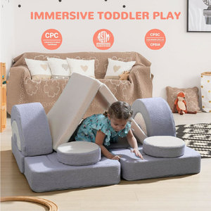Giving Tree Modular <b>Kids</b> <b>Sofa</b> 59.44in Foldable Play Furniture For Children's Room - Product Image 2