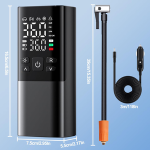 <span class=keywords><strong>Pompe</strong></span> à air électrique portable pour voiture 11,1 V 150 PSI, <span class=keywords><strong>pompe</strong></span> à air rechargeable pour voiture, <span class=keywords><strong>pompe</strong></span> à air numérique avec écran LCD - Product Image 3