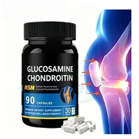 Ausreson OEM Glucosamine Chondroïtine MSM Soutien Articulaire Complément Osseux 500mg 1500mg MSM Calcium Glucosamine Chondroïtine Capsules