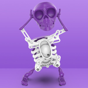 Mới lạ Đồ chơi Hot Bán Skeleton gió lên đồ chơi Rocking Skull nhảy múa sáng tạo Skull xoay Skeleton gió lên đồ chơi - Product Image 6