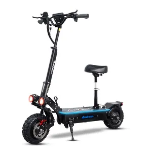 Hezzo abd ab stok 60v 11 "5600w çift motorlar ile yüksek hızlı Offroad elektrikli Scooter 27ahFolding Escooter koltuk