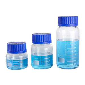 500 мл Прозрачная Круглая Стеклянная бутылка с винтовой крышкой для медицинского использования лабораторный Химический реагент жидкая упаковка для герметизации глаз - Product Image 3