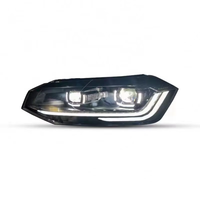 Phare LED de haute qualité pour Volkswagen POLO 2019-2022 Blanc 6000K ABS Matériel 55W Lampe avant