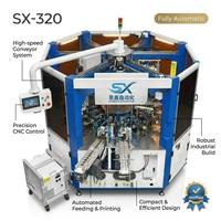Máquina de Impresión Rotativa de 3 Colores Totalmente Automática para Botellas y Frascos de Cosméticos Universales, Control Servo CNC, Certificación CE