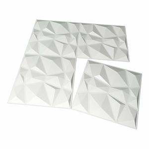 Ev otel ticari kullanım için Modern nem geçirmez PVC paneller geometrik 3D duvar panelleri - Product Image 6
