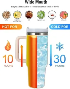 H2.0 40Oz Gương Đen Mạ Bột Tráng Chân Không Cách Điện Kim Loại Cốc Cốc Cốc Cốc Có Nắp Đậy Và Rơm 40Oz Rượu Vang Mát Ly - Product Image 4