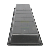 Abreuvoir pour moutons en plastique PP noir de 1 m pour l'élevage du bétail, durable, résistant aux UV, abreuvoir pour animaux