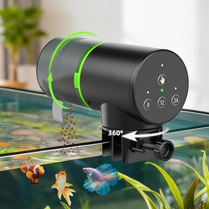 Distributeur automatique de nourriture pour poissons d'aquarium avec deux méthodes de fixation, minuterie intelligente, distributeur automatique de nourriture pour poissons réglable - Product Image 1