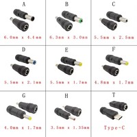 Connecteur CC 3.5*1.35mm 4.0/4.8*1.7mm 5.5*1.7/2.1/2.5mm 6.0*4.4mm Prise de charge mâle/femelle CC pour électronique DIY et ordinateur portable
