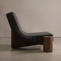 Fauteuil d'appoint de luxe en bois de noyer 2026 |   Fauteuil lounge contemporain pour salon, salle à manger, hôtel |   Sièges de designer haut de gamme