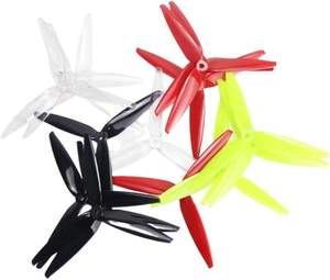 Hélices en plastique multicolores à 3 pales (noir, rouge, jaune, vert) pour drone quadricoptère RC – Pièces de rechange et de mise à niveau - Product Image 4