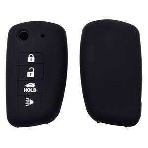 Custodia per chiave auto pieghevole a 4 pulsanti in silicone per Nissan <span class=keywords><strong>Qashqai</strong></span> Tiida Bluebird Loulan - Modello compatibile - Product Image 2