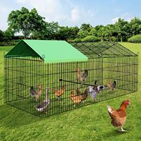 Cages à poulets, canards et lapins pliables et détachables avec tissu imperméable, cages à poulets d'extérieur, cages d'élevage de volailles