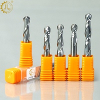 Fraise à queue sphérique CNC 6 mm à deux dents pour le bois
