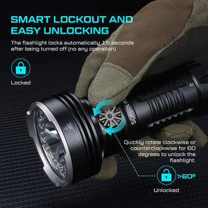 Lampe torche LED IF30 1000+ Lumens, rechargeable par USB, faisceau réglable, étanche IP65, lampe de secours - Product Image 3