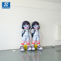 Mascotte d'astronaute gonflable personnalisée pour événements extérieurs, décoration publicitaire géante en forme de personnage spatial gonflable