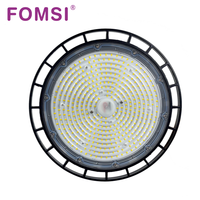 Lumière LED industrielle à haute luminosité FOMSI avec interrupteur à bascule, puissance réglable, 100W-200W, éclairage LED industriel, IP65, étanche, lampe d'entrepôt, lampe d'atelier