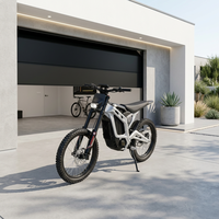 Vélo de montagne électrique puissant 4000W, pneus larges, batterie lithium 72V, vélo électrique tout-terrain pour adultes, frein à disque
