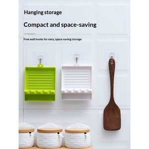 Home Multifunctional Spatula <b>Rack</b> Drainage Design Durable for Kitchen Countertop Lid Spoon Chopstick Utensil Storage <b>Rack</b> - Product Image 4