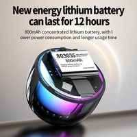 Nouvelle arrivée Mini haut-parleur sans fil RGB portable étanche Haut-parleur BT à bout des doigts pour la décompression en extérieur