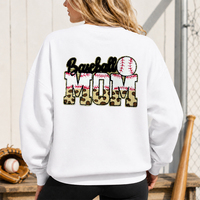 Patchs brodés pour maman de joueur de baseball, lettres en chenille scintillantes, appliques thermocollantes à sequins léopard pour veste, vente en gros