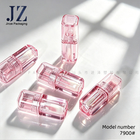 Jinze Prêt à Expédier Grande Vente Tube de Gloss Vide en Plastique 4.2ml Récipient Cosmétique Coloré avec Applicateur pour la Beauté