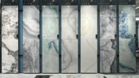 Dalles murales et de sol en porcelaine polie et émaillée, motif onyx bleu ciel, 60x120, panneaux muraux de douche, intérieur de villa, antidérapant, salle de bain