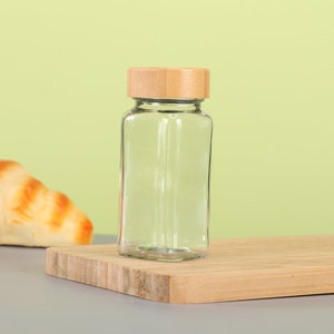 Thân Thiện Với Môi Tre Gỗ Nắp Thủy Tinh Gia Vị Lọ 24/36Pcs Thảo Mộc & Gia Vị Container Gia Vị Chai Nhãn Nhà Bếp Công Cụ Thiết Yếu - Product Image 6