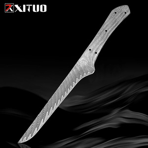 Couteau à désosser en acier Damas à lame pleine, semi-fini, forgé, tranchant, pour projets DIY de cuisine, compatible Dropshipping Shopify - Product Image 4