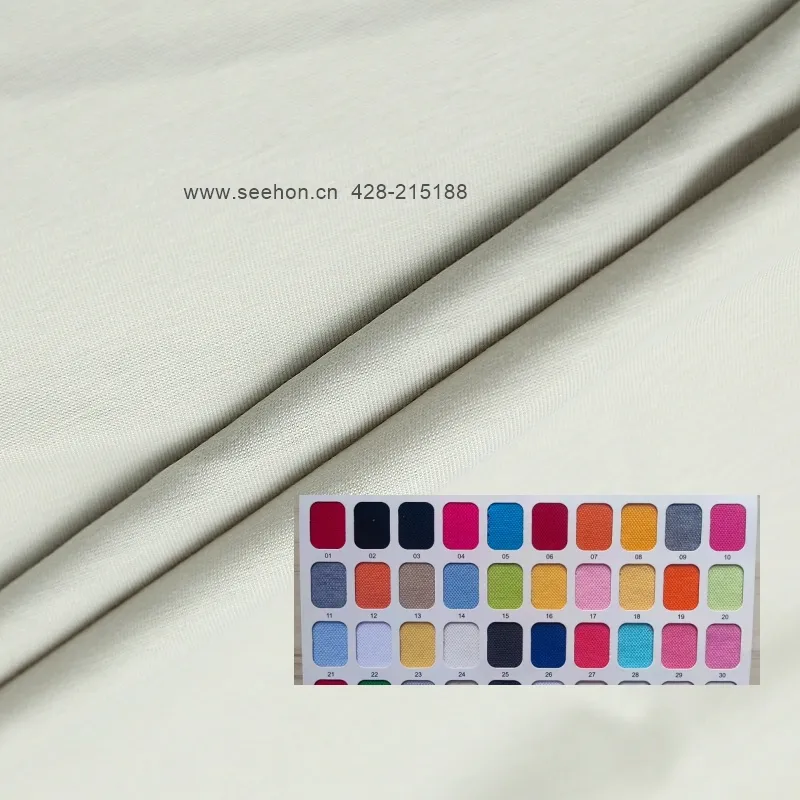 charmeuse tshirt fabric material print fleece knitting fabric 65% polyester 35% co
