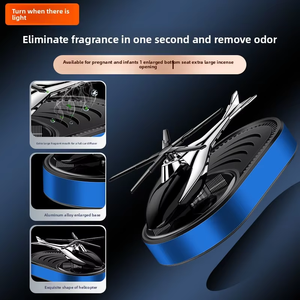 Mới năng lượng mặt trời tự động soild hương thơm nướ<span class=keywords><strong>c</strong></span> hoa máy Máy bay trự<span class=keywords><strong>c</strong></span> thăng hương liệu dầu thơm xe hơi khuếch tán làm mát không khí - Product Image 3