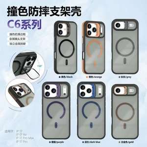 Étui de téléphone porte-objectif bicolore de vente chaude adapté à divers modèles avec étui de téléphone anti-chute magnétique - Product Image 6